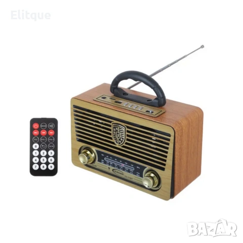 Ретро радио с Bluetooth и дистанционно управление Yuegan YG-115BT – AM/FM/SW, USB/TF MP3, снимка 4 - Друга електроника - 53045805