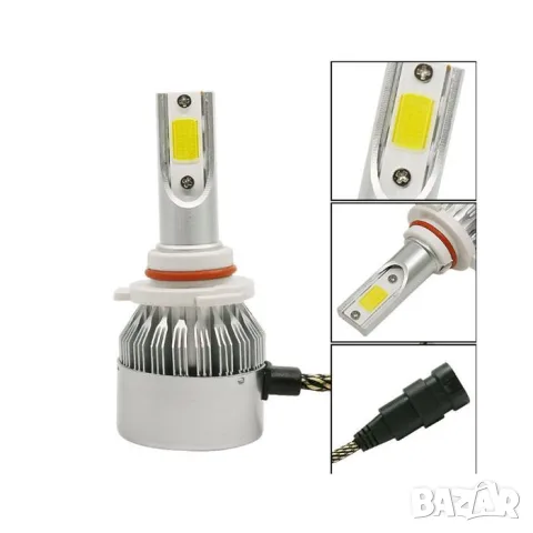 LED крушки C6 9005 36W 6000K комплект 2 броя, снимка 5 - Аксесоари и консумативи - 55864686