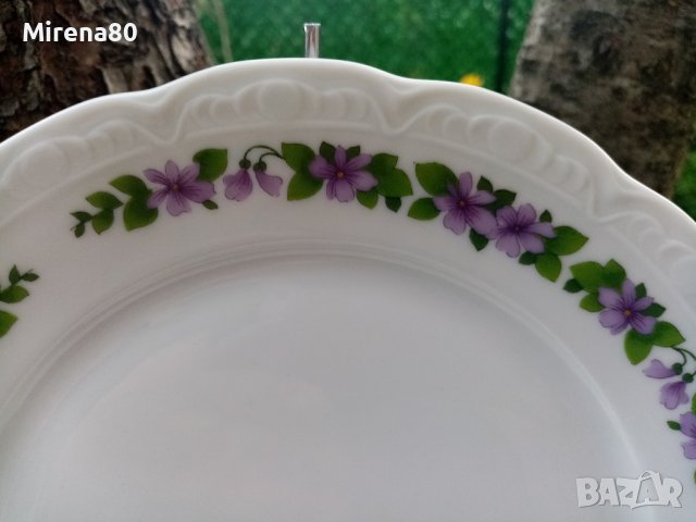 * Mitterteich Bavaria * - старинен сервиз теменужки, снимка 6 - Сервизи - 41769020