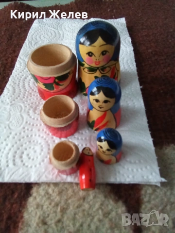Руска матрьошка дървена играчка 53831, снимка 5 - Антикварни и старинни предмети - 53480669