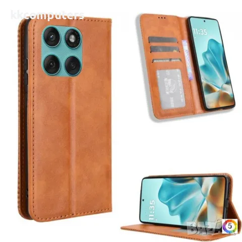 Motorola Edge 60 Fusion Retro-skin Magnetic Кожен Калъф и Протектор