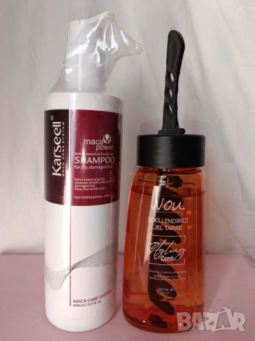 Промо комплект 48-шампоан 250 мл.+гел за коса с гребен