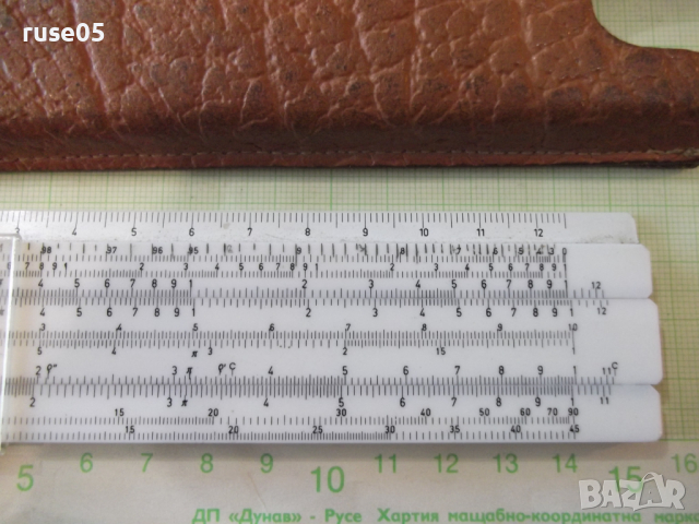 Логаритмична линия с кожен калъф, снимка 3 - Други ценни предмети - 36240617