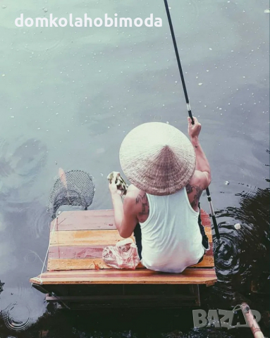 Два модела ръчно изработени Виетнамски шапки, Палмови листа и бамбук, снимка 7 - Шапки - 36452773
