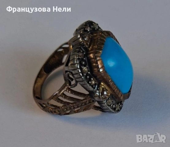 Старинен пръстен с диаманти