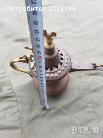 Звънящ османски чайник ибрик , снимка 5 - Антикварни и старинни предмети - 49809820