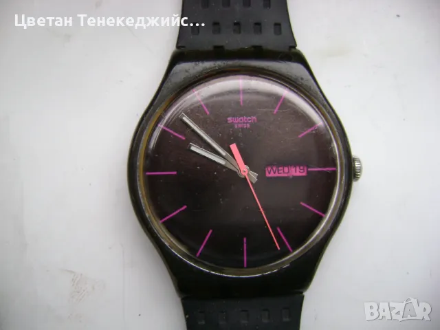 Продавам 4 кварцови и 1 механичен часовник Swatch,Calypso,Зим,Nautica, снимка 2 - Мъжки - 49199231