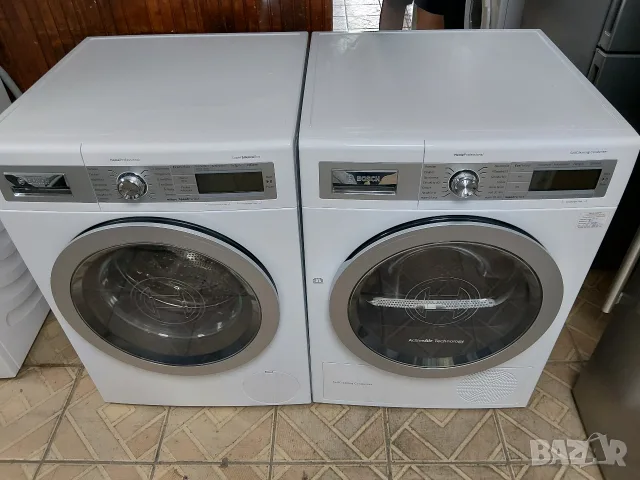Комплект пералня и сушилня с термопомпа Бош Bosch Home Profesional 8кг А+++ Made in Germany Гаранция