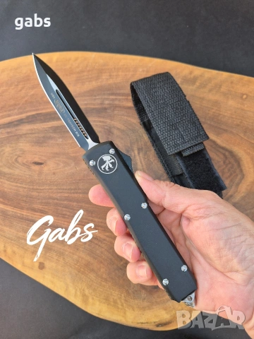 Автоматичен нож MICROTECH Ultratech,два модела,тъмно острие, снимка 9 - Ножове - 49241797
