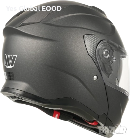 MY 935 модулна каска, ECE 22.06, двойно стъкло, титаниева XL/M/S N4, снимка 3 - Аксесоари и консумативи - 51910761