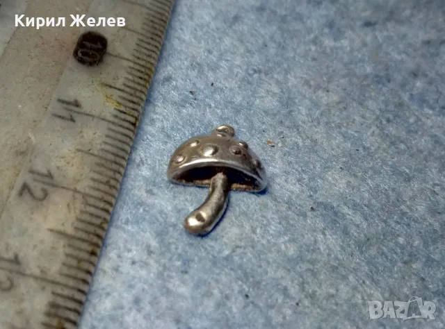 МАЛКА СРЕБЪРНА ГЪБКА СРЕБРО ВИСОКА ПРОБА ФИГУРАЛНА АРТ ВИСУЛКА МЕДАЛЬОН 48272, снимка 6 - Колиета, медальони, синджири - 49143845