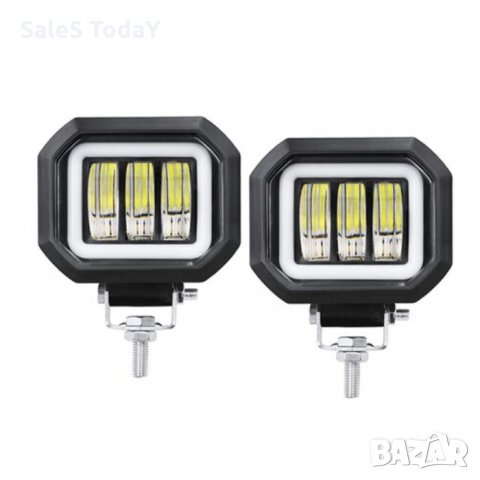 Диоден халоген за кола, 10-30V, 92.8/ 76мм., 6000К, снимка 2 - Аксесоари и консумативи - 34423526