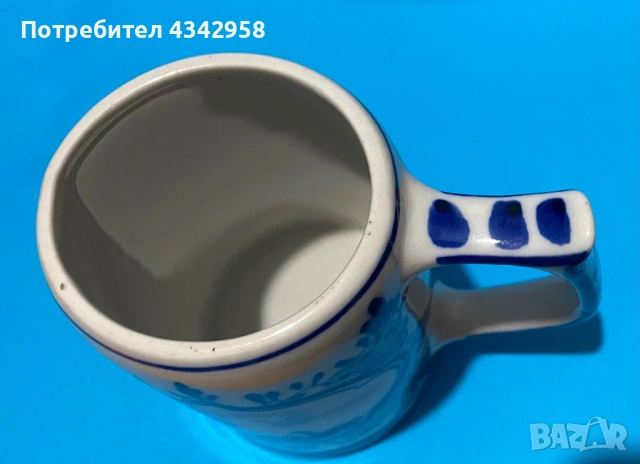 Delft. Порцеланови чаши с мелница и кораб., снимка 2 - Антикварни и старинни предмети - 53380386