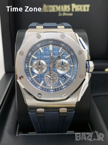 Audemars Piguet Royal Oak Offshore Chronograph 43mm Steel Blue Dial, снимка 12 - Мъжки - 52998647