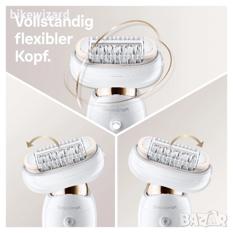 Braun Silk-Epil SES9001 3D WHT/Gold BOX MN епилатор, снимка 4 - Епилатори - 51754501
