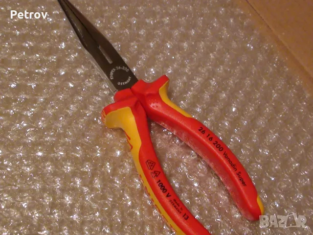 KNIPEX 26 16 200 VDE 1000 V - Profi Клещи 200 mm с дълги човки !!!ЧИСТО НОВИ !!! от DEUTSCHLAND !!!, снимка 6 - Клещи - 30397979