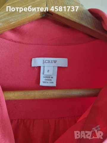 Копринена дамска риза J Crew, снимка 6 - Ризи - 51576957