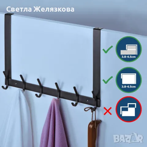 Закачалка за врата, неръждаема стомана, снимка 2 - Закачалки - 47367429