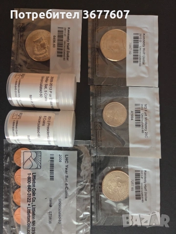 Лот "US presidents dollar coin" нециркулирани, снимка 5 - Нумизматика и бонистика - 53675724