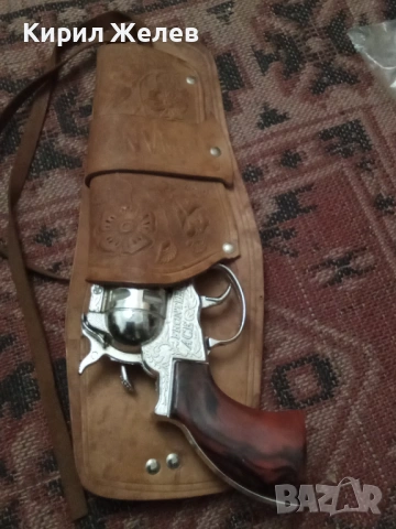 Стар метален пистолет с кобур 54291, снимка 2 - Антикварни и старинни предмети - 53638422