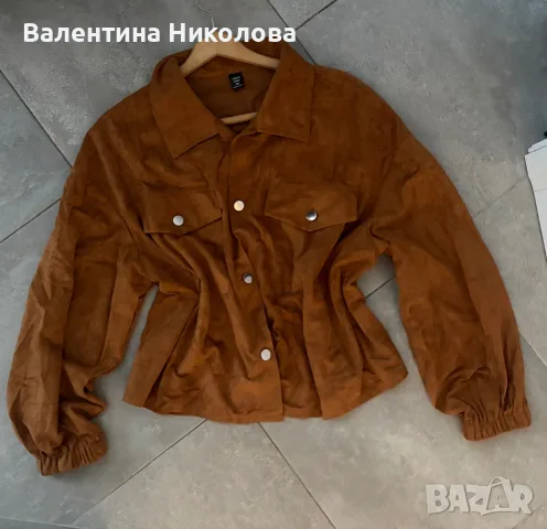 Дамска велурена риза 