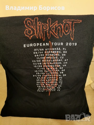Продавам две тениски и зимна шапка на Slipknot, снимка 3 - Тениски - 53349734