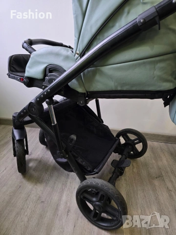 Milu Kids-Бебешка количка 2в1 Atteso Ledo:01 от еко кожа с олекотена алуминиева рамка, снимка 12 - Детски колички - 53426731