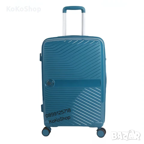 Куфар на колелца-36x21x55.5 см./син куфар на колелца