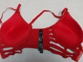 Hunkemoller 75 B Червен кожен сутиен , снимка 5