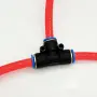 T-образна PVC бърза връзка Ø4 mm, снимка 2
