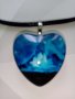 Колие с висулка във формата на сърце, снимка 1 - Колиета, медальони, синджири - 44477012