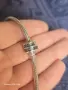 Масивна Сребърна гривна. ,,PANDORA" тип змийска верижка. Оригинал. Талисман е с надпис PANDORA, а др, снимка 5