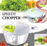 Мини Ръчен механичен чопър за плодове и зеленчуци Nicer Dicer Plus, снимка 1