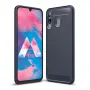 Samsung Galaxy M30 Удароустойчив Carbon Fiber Калъф и Протектор, снимка 3