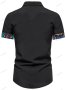 Мъжка лятна модна риза с къс ръкав Colorblock, 2цвята - 023, снимка 10