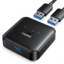 USB 3.0 селектор на превключвател USB превключвател, двупосочен с 2 броя A към A 3,3 фута кабели, снимка 1