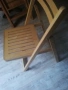 Сгъваеми дървени столове  3бр., снимка 2