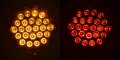 1 бр. ЛЕД LED светлина за огледало ОБЕЦИ червено-оранжево 48 диода 24V, снимка 2