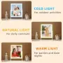 FENCHILIN LED козметично огледало Vanity Mirror с осветление, димер и 10x увеличение 25x30, снимка 2