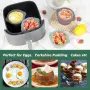 Нови Големи силиконови купички за Air Fryer, форми за яйца, кекс и десерти 4 броя комплект, снимка 7