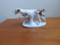Немска порцеланова фигура Ловни кучета 1950 г статуетка, снимка 5