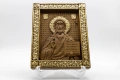 Позлатена релефна икона на Исус Христос от масивен дъб, снимка 4