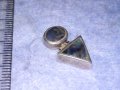 СТАРО СРЕБЪРНО АР ДЕКО БИЖУ АРТ ВИСУЛКА УКРАШЕНИЕ СРЕБРО 925 с ШЛИФОВАН КРАЛСКИ СЕДЕФ 18039, снимка 6