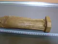 Дървена статуетка, пластика- "Дева с младенец". , снимка 7