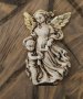 Майка Закрилница Ангел с дете момче силиконов молд форма фондан шоколад гипс, снимка 1