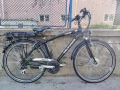 28 цола електрически алуминиев велосипед с 7 скорости усилени капли амортисьори предни като нов , снимка 2