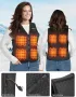 KEMIMOTO Женска отопляема жилетка, 8 зони, 2 бутона, батерия не е включена, снимка 4