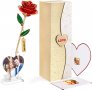 Нова роза с 1 любовна рамка за снимка Подарък за жена Годишнина 8 март