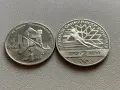 1 лев 1987, 2 лева 1987 България - Възпоменателна -Калгари 1988, снимка 1