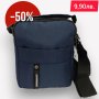 Мъжка чанта за през рамо, Син цвят, снимка 1 - Чанти - 41511627